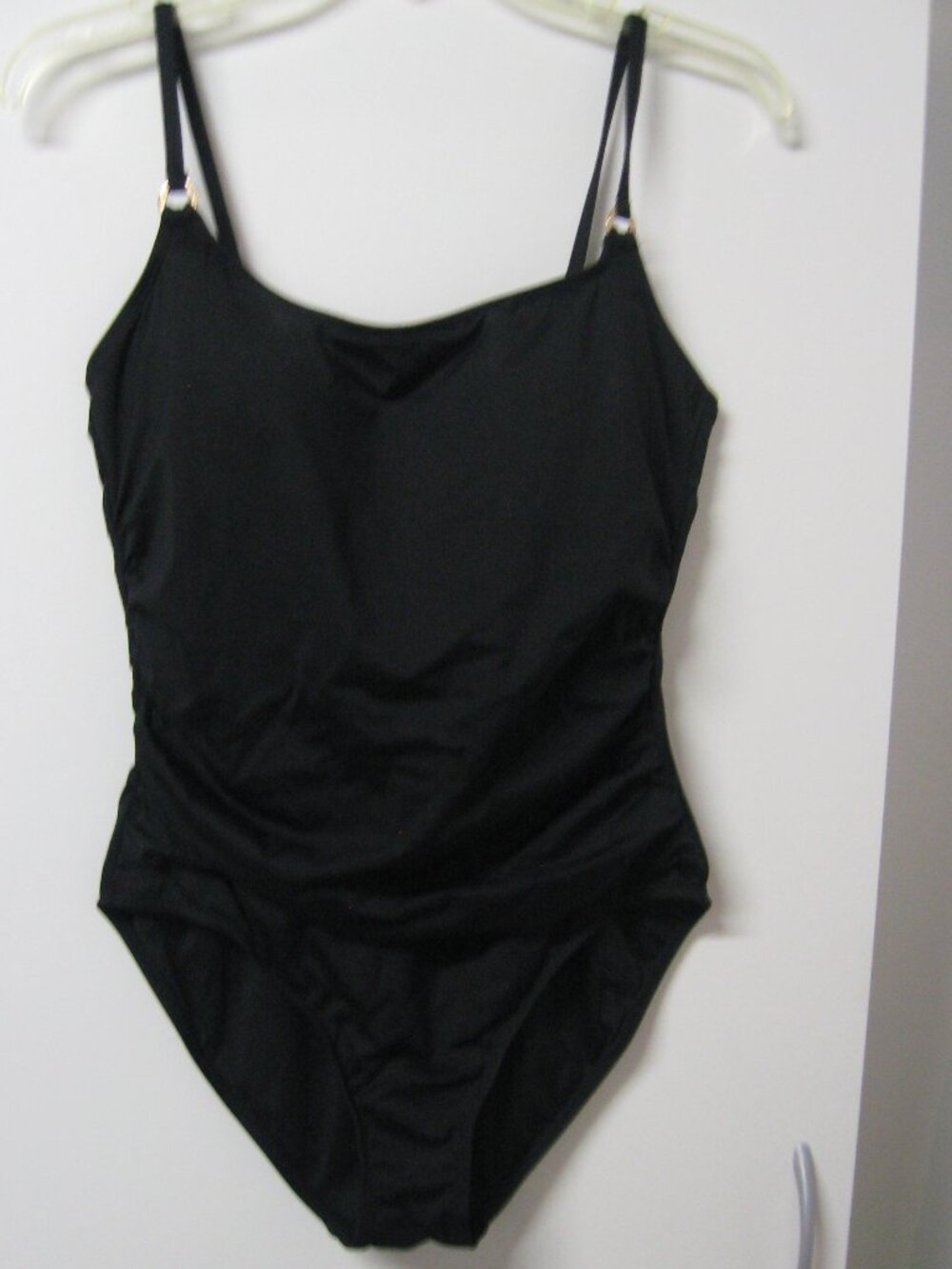 Anne Cole Live in Color Shirred Maillot One Piece Swimsuit Size 12